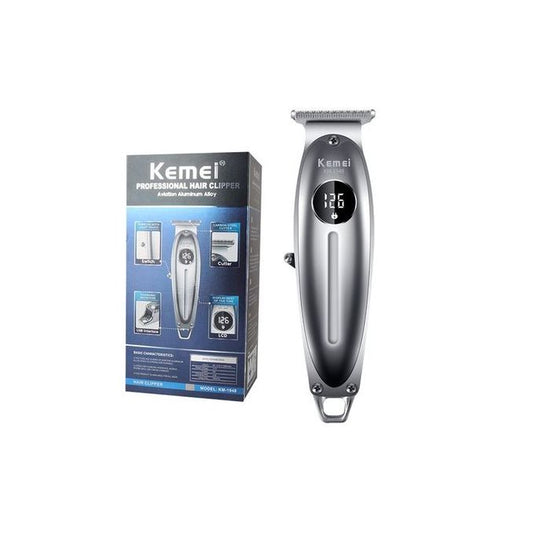 Partagez ce produit BSELL Kemei Tondeuse À Cheveux Electrique En Métal Avec Accessoires - Lcd - Km 1948- Gris