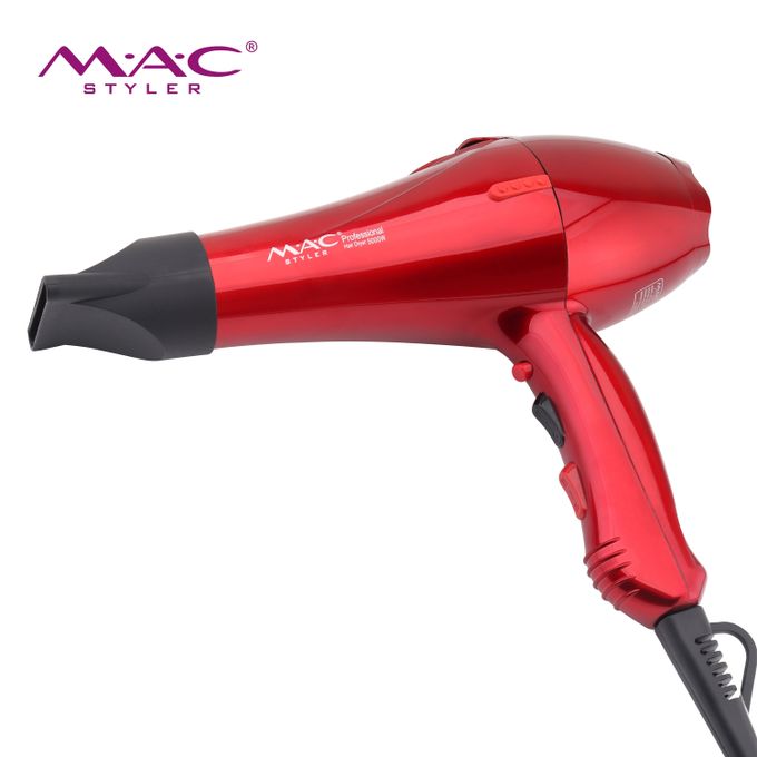 Mac Styler Sèche Cheveux Salon 5000 W - AC Moteur - MAC Styler Rouge