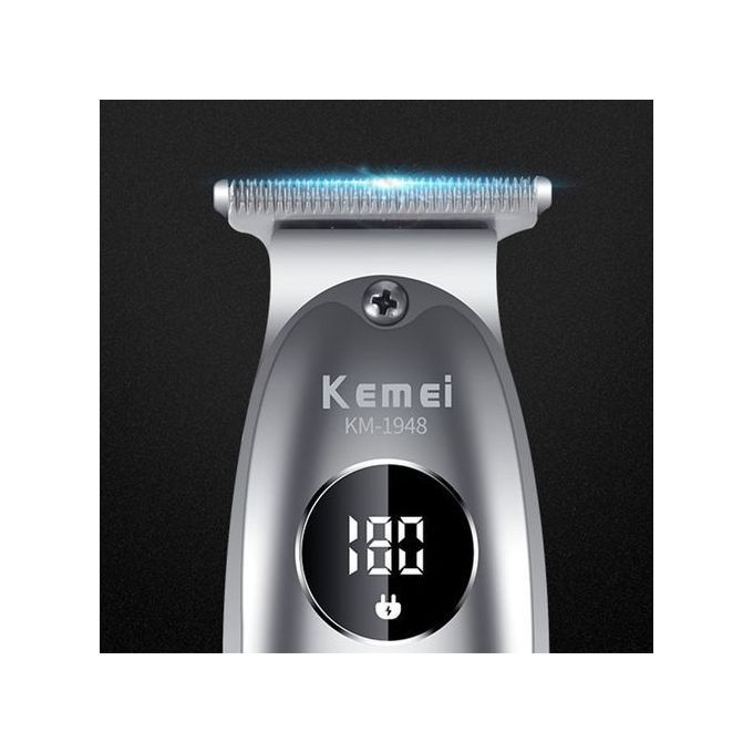 Partagez ce produit BSELL Kemei Tondeuse À Cheveux Electrique En Métal Avec Accessoires - Lcd - Km 1948- Gris